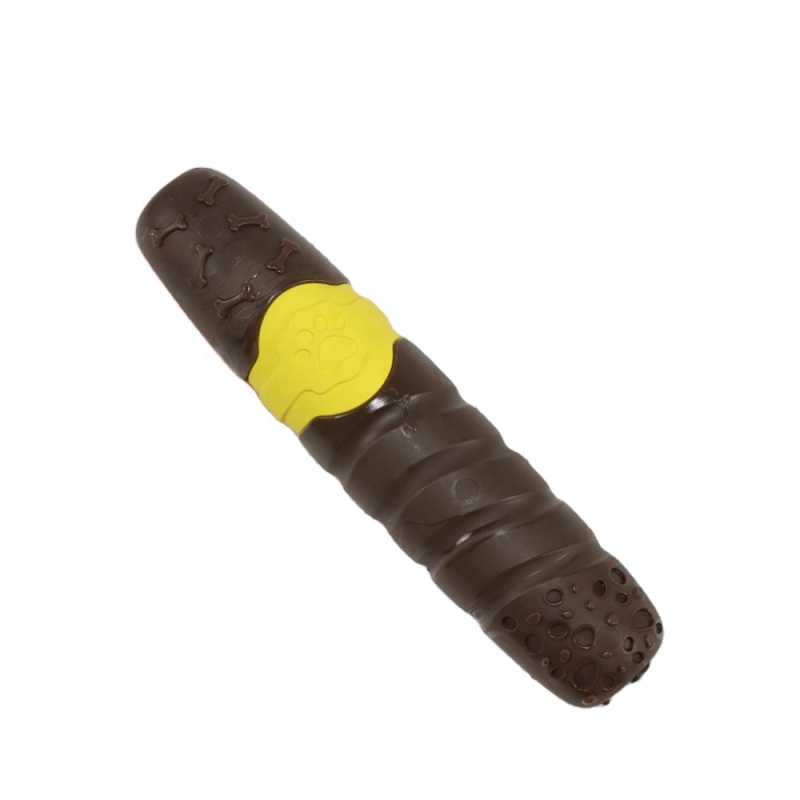 Wholesale Interesting Natural Rubber Durable Dog Chew Toys Toothbrush Indestructible Dental Care Doggy Brushing Stick Toys