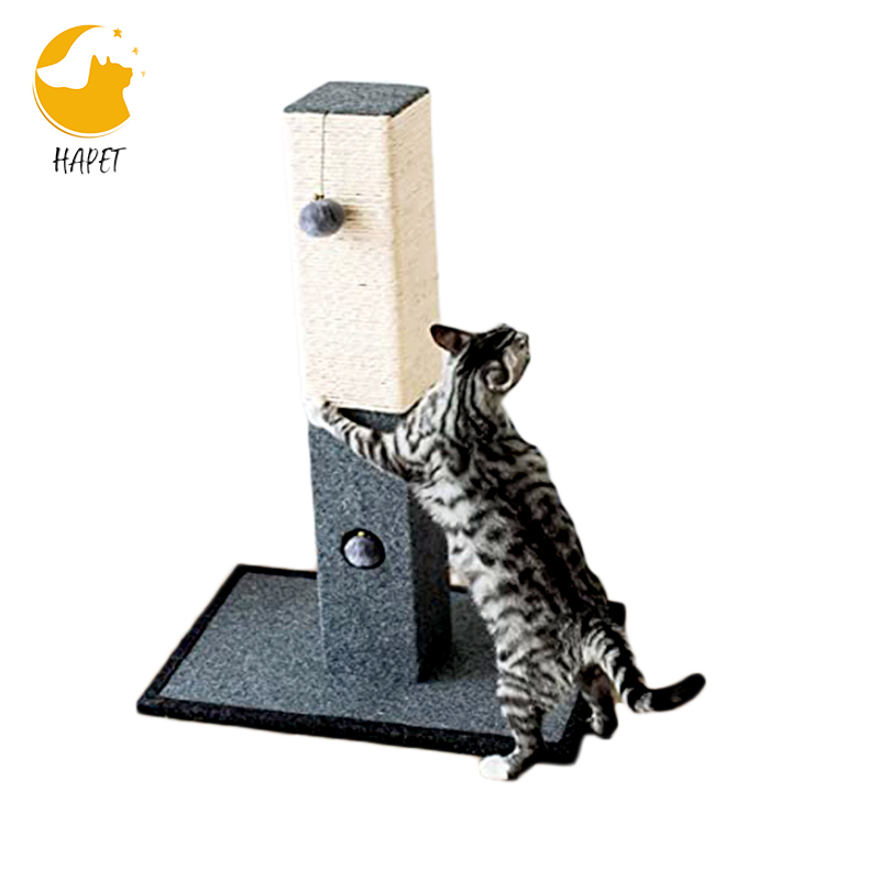 Cat Scratching Post Kitty Scratching Post with Hanging Ball Durable Cat Scratcher Pole with Sisal Rope