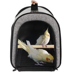 PET Bird Travel Bag Portable Pet Bird Parrot Carrier Transparent Breathable Travel Cage,Lightweight Bird Carrier
