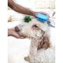 Silicone Dog Bath Brush Pet Hair Remover Brush for Shampooing and Massaging
