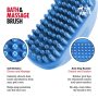 Silicone Dog Bath Brush Pet Hair Remover Brush for Shampooing and Massaging