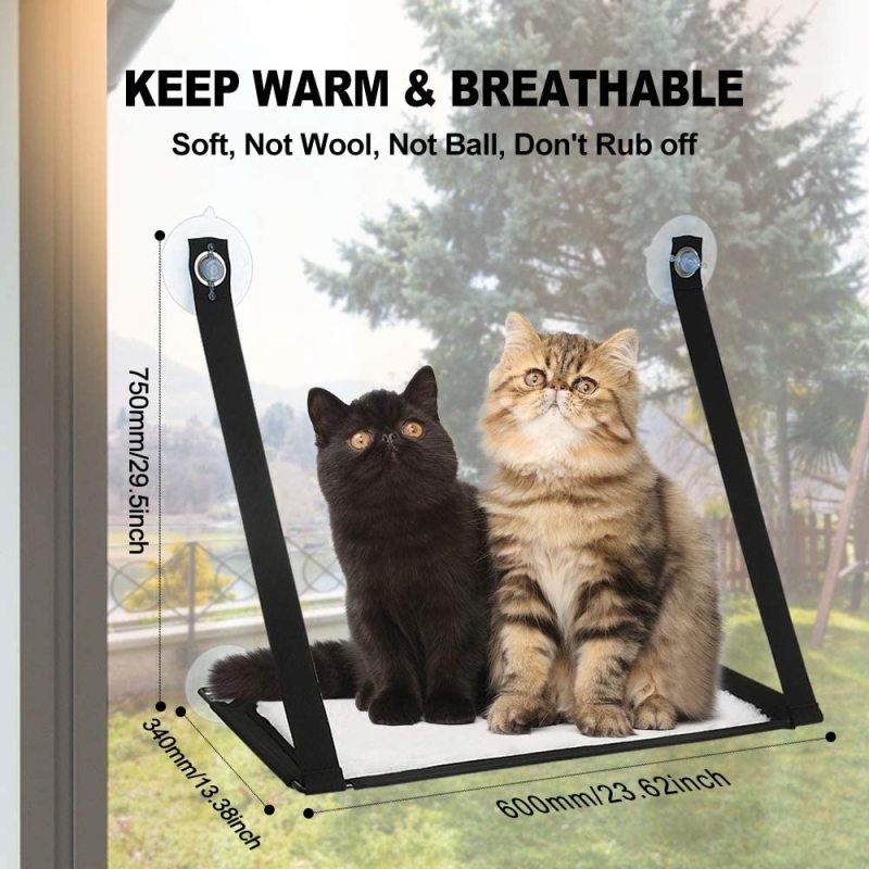 Durable Heavy Suction Cups Hammock Stand Safety Space Saving Cat for Large Cats Suction and Pets