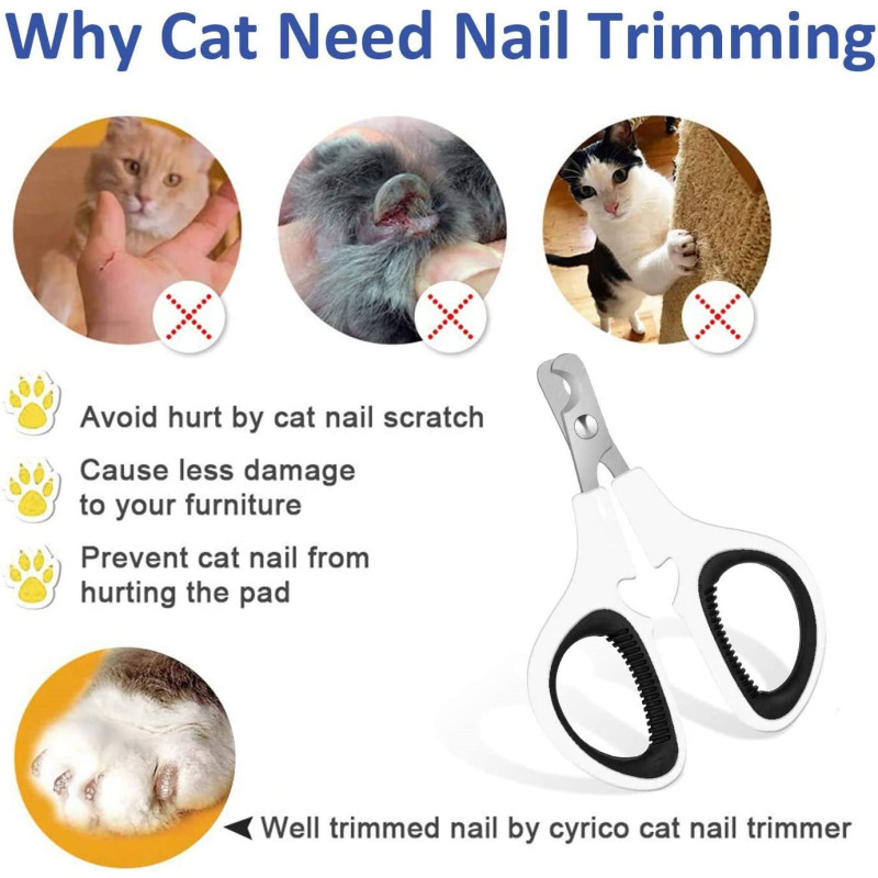 Update Version Cat Professional Nail Cutter For Pet Claw Nail Clean
