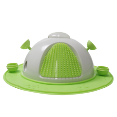 Spaceship leaky food cat toy cross-border hot Puzzle leaky food plate Catnip bell ball pet supplies pet toy