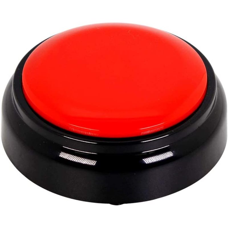 Voice Recording Button Easy Button Record 30 Seconds Talking Message Funny Office Gift Battery Powered Recordable Sound Buttons