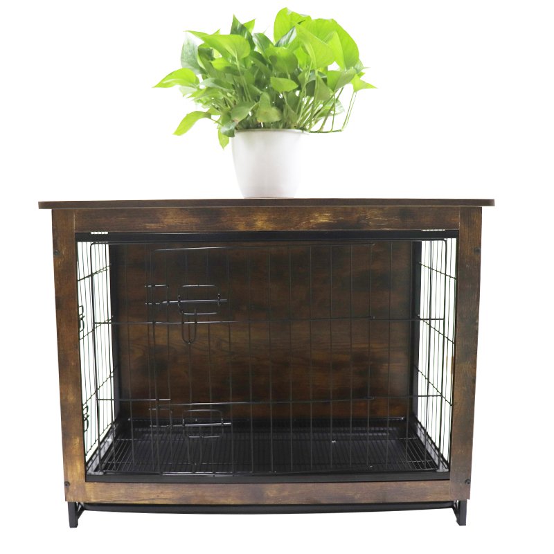 Dog Crate Furniture Wooden Pet Furniture Kennel