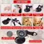 Dog Bathing Tether with Heavy Suction Cup Dog Grooming Tub Restraint Soft Nylon Leash with Adjustable Collar