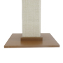 Floor to Ceiling Cat Tree Cat Climbing Tower with Natural Sisal Rope Scratching Tube Pet Ultimate Scratching Post