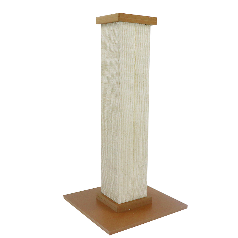 Floor to Ceiling Cat Tree Cat Climbing Tower with Natural Sisal Rope Scratching Tube Pet Ultimate Scratching Post