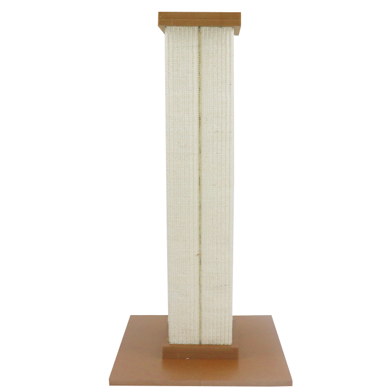 Floor to Ceiling Cat Tree Cat Climbing Tower with Natural Sisal Rope Scratching Tube Pet Ultimate Scratching Post