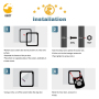 Pet Gate,Baby Gate,Magic Gate Portable Folding mesh gate Safe Guard Isolated