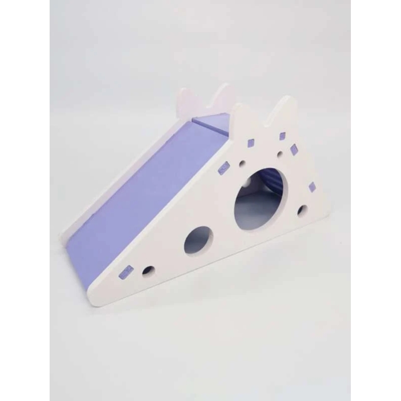 Hamster Toy Slide Hut PVC Assembled Colorful Hut Slide Toy Golden Bear Hamster Supplies