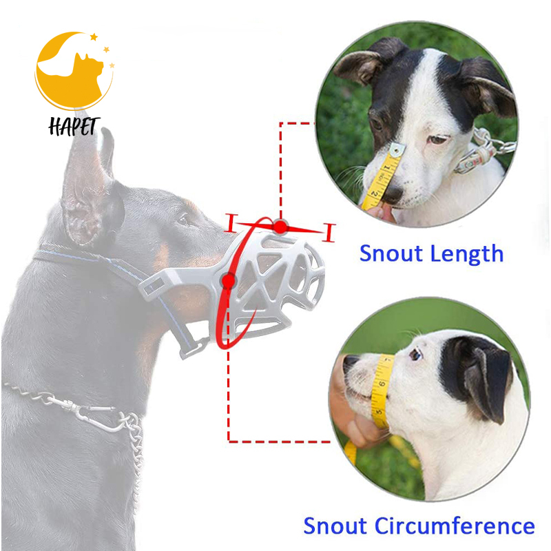 Dog Muzzle Soft Basket Muzzle for Medium Large Dogs
