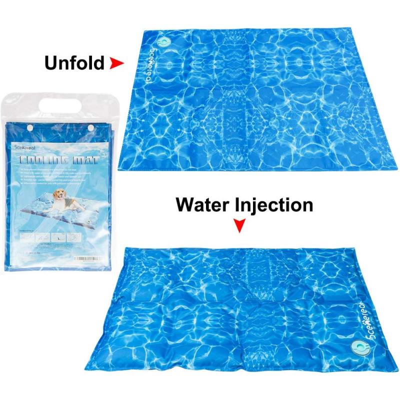 Cooling Mat Pad for Dogs Cats Ice Silk Mat Cooling Blanket Pad Cushion for Bed Seats