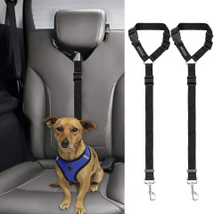 New pet car safety  Dog seat belts leash adjustable dog riding car leash to prevent running