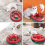 Cat Toy for Indoor Pet Roller Tracks with Catnip Spring Pet Toy with Exercise Balls Teaser Mouse
