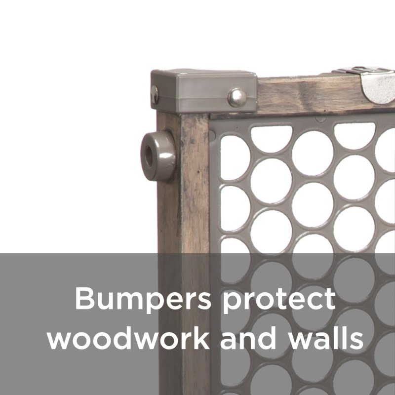 Mount Fastening Wood Baby Gate with Pressure Easy to Install at The Stairs