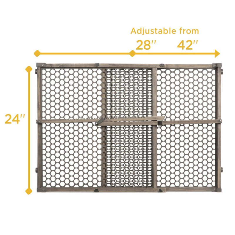 Mount Fastening Wood Baby Gate with Pressure Easy to Install at The Stairs