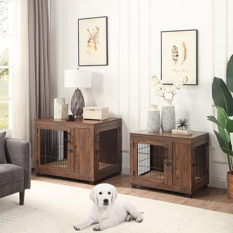 Decorative Dog House Pet Furniture Indoor Pet Crate Wire Dog Kennel End Table