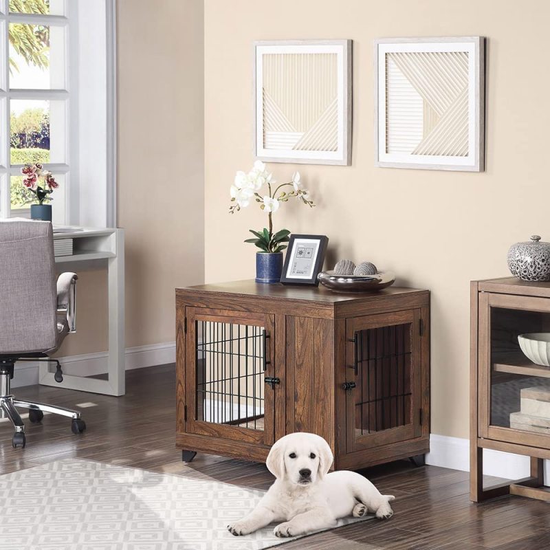 Decorative Dog House Pet Furniture Indoor Pet Crate Wire Dog Kennel End Table