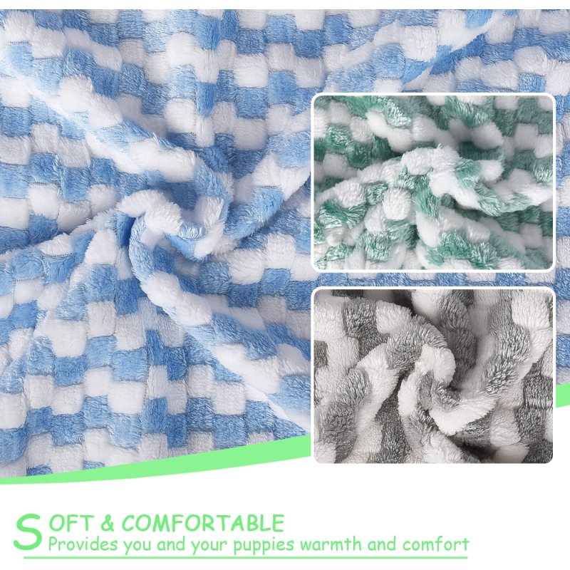 Dog Blankets Soft Fuzzy Blankets Dog Cat Blankets Washable Pet Mat Throw Cover