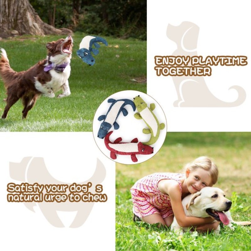 Squeaky Toys for Puppies, Value 3 Pack Set of Dog Chew Toy for Teething Chewing and Playtime