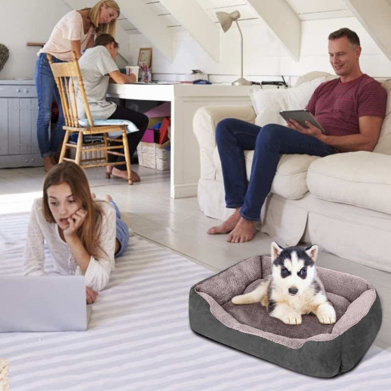 Dog Beds for Medium Rectangle Washable Comfortable and Breathable Pet Sofa Warming Orthopedic for Medium