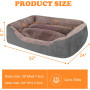 Dog Beds for Medium Rectangle Washable Comfortable and Breathable Pet Sofa Warming Orthopedic for Medium