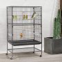 Wrought Iron Standing Large Flight King Bird Cage with stand metal