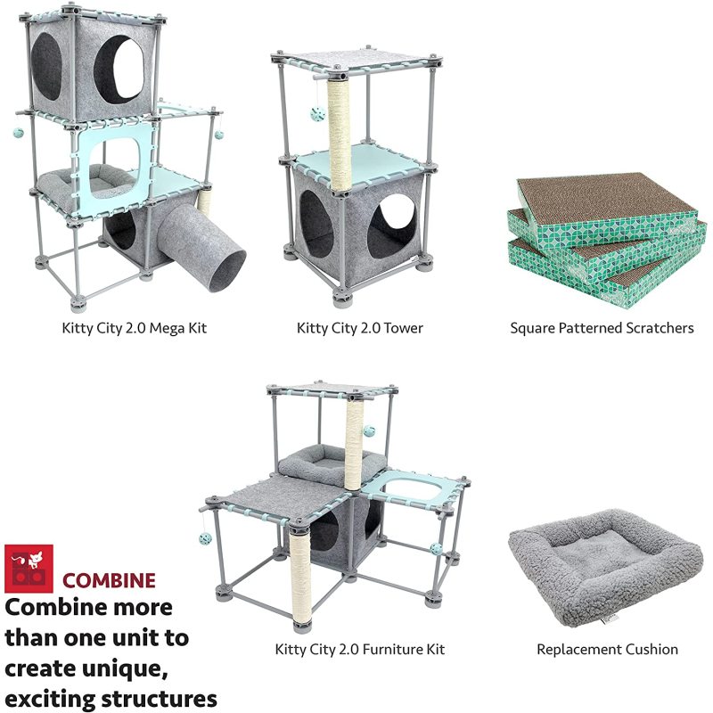 3 Accessory Sets Cat Scratch Furniture With Cushion Use It Indoor  For Home Furniture