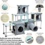 3 Accessory Sets Cat Scratch Furniture With Cushion Use It Indoor  For Home Furniture