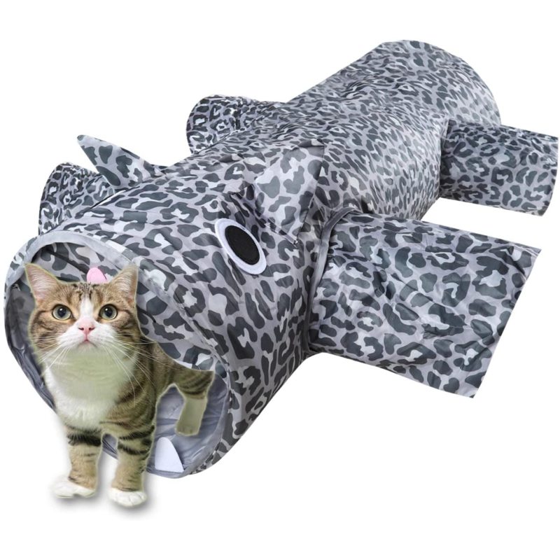 Exercising Hunting Pet Cat Tunnel and Playing Interesting Hippo Design for Puppy