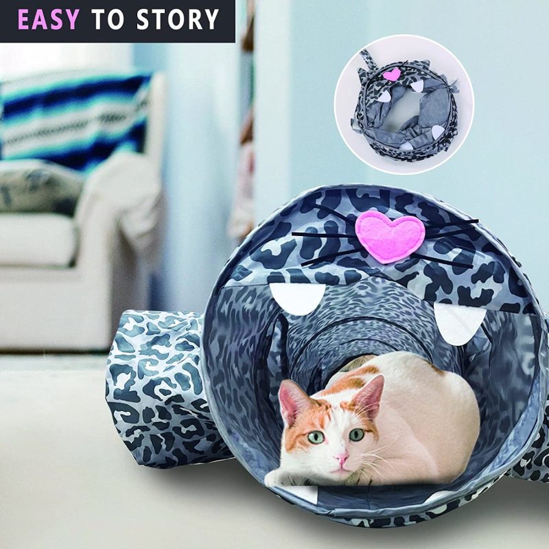 Exercising Hunting Pet Cat Tunnel and Playing Interesting Hippo Design for Puppy