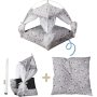 Portable Folding Cat Tent Animals Shelter Bed House for Indoor Outdoor Travel Camping