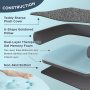 Memory Foam Calming Dog Bed Orthopedic with Comfy Teddy Sherpa Pet Bed Sofa with Removable Washable Cover