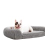 Memory Foam Calming Dog Bed Orthopedic with Comfy Teddy Sherpa Pet Bed Sofa with Removable Washable Cover