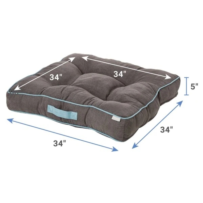Cozy Soft Dog Bed Sofa Tufted Square Orthopedic Pillow Cat Dog Bed Removable Cover Pet Beds for Dogs Cats