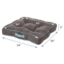 Cozy Soft Dog Bed Sofa Tufted Square Orthopedic Pillow Cat Dog Bed Removable Cover Pet Beds for Dogs Cats