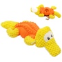 Squeaky Plush Dog Toys Durable Rubber Treat Dispensing Dog Chew Toy with Squeaker Puppy Teething Toys for Boredom Playing