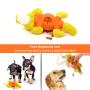 Squeaky Plush Dog Toys Durable Rubber Treat Dispensing Dog Chew Toy with Squeaker Puppy Teething Toys for Boredom Playing