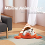 Self Warming Cat Cute Tent House Pet Bed With Cushion For small dog and Cat