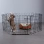 Foldable Metal Pet Dog Exercise Fence Pen With Door Gate