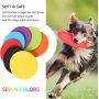 Silicone Dog Flying Disc Puppy Flyer Toy for Small Medium Dogs Puppy Toys