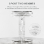 Amazon New Super-Silent Transparent Pet Water Dispenser Automatic Power-Off Led Wireless Sensor Drinking Pet Cat Water Fountain