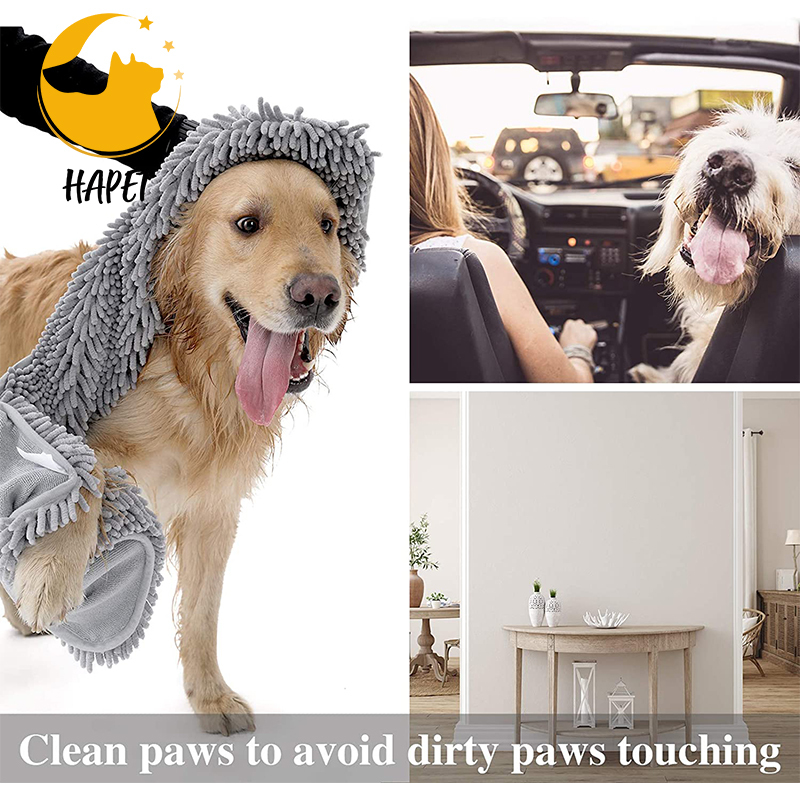Microfiber Dog Towels for Drying Dogs Super Absorbent Dog Bath Towel