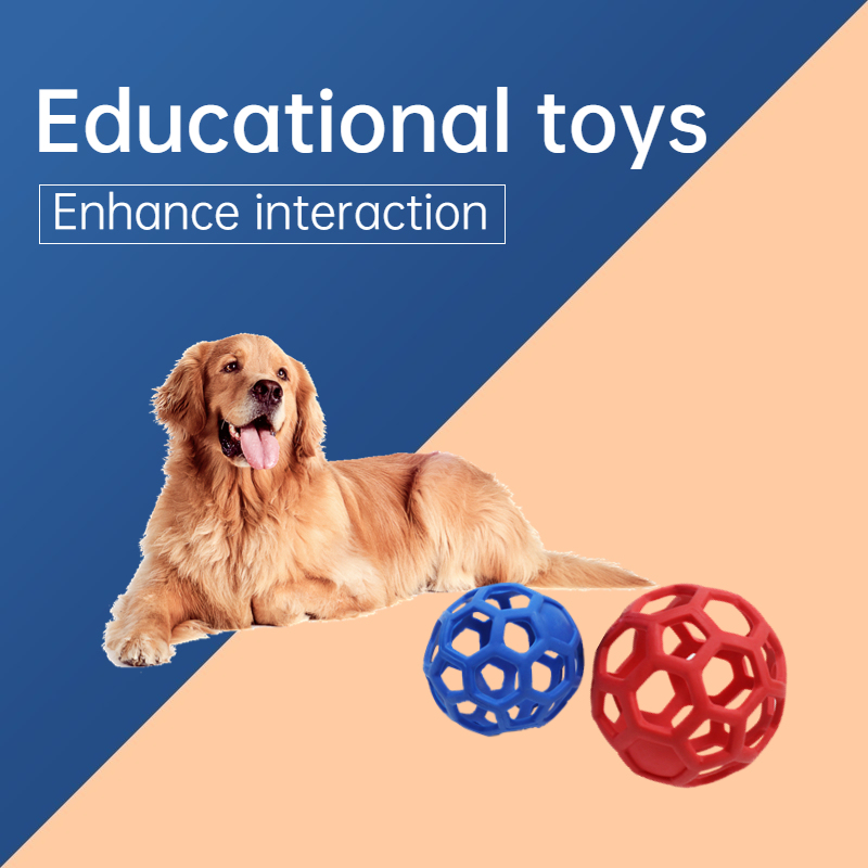 Eco Friendly Pet Toys Treat Dispenser Puzzle Ball TPR Pet Chew Toy