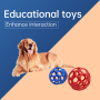 Eco Friendly Pet Toys Treat Dispenser Puzzle Ball TPR Pet Chew Toy