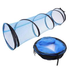 See Through Cat Crawl Tunnel Toys for Indoor Outdoor Cats Playing Tent Cube, Breathable Mesh,for Kitten Summer Training