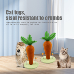 Training Toys for Kittens and Cats Carrot Cat Claw Scratcher Funny Kitten Cat Scratching Post