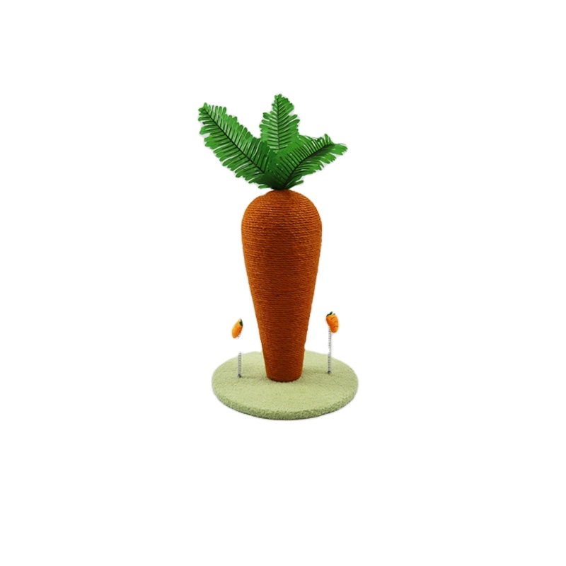 Training Toys for Kittens and Cats Carrot Cat Claw Scratcher Funny Kitten Cat Scratching Post